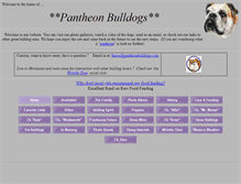 Tablet Screenshot of pantheonbulldogs.com